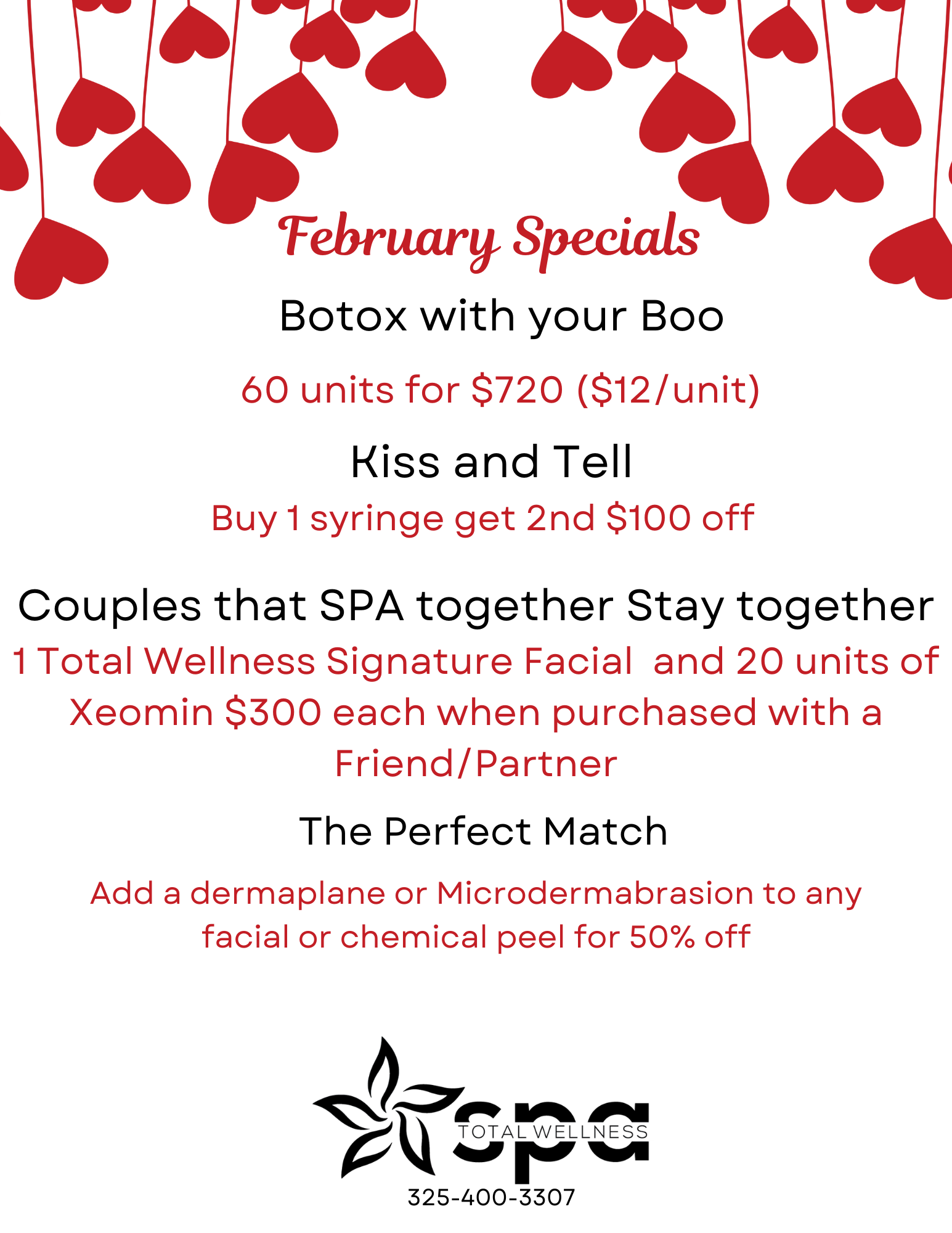 February medspa specials